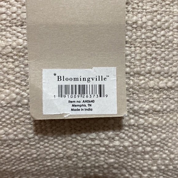 Off White Pillow with Tassles - Picture 3 of 5